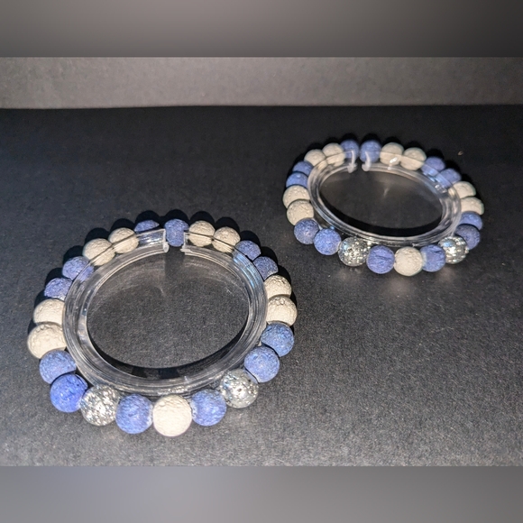 Tranquility Lava Bead Stretch Bracelet - Picture 3 of 3